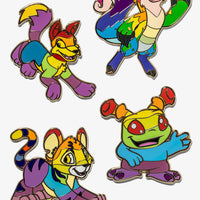 Neopets Blind Box Enamel Pins - Rainbow Series