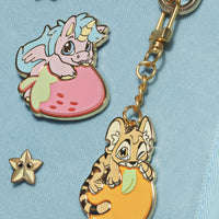 Neopets Scented Enamel Keychain
