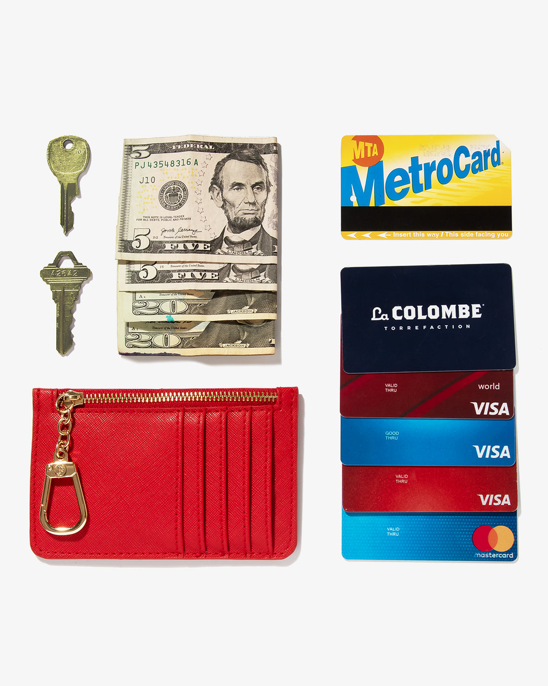 RFID Blocking Wallet with Key Ring
