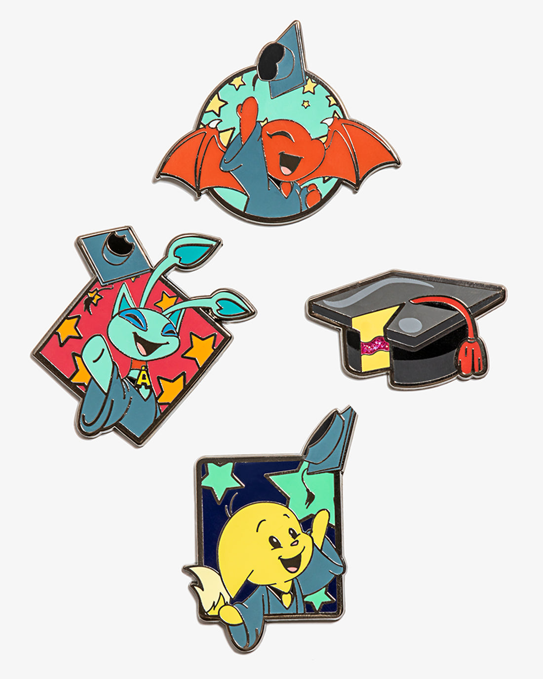 Neopets Graduation Pin Set