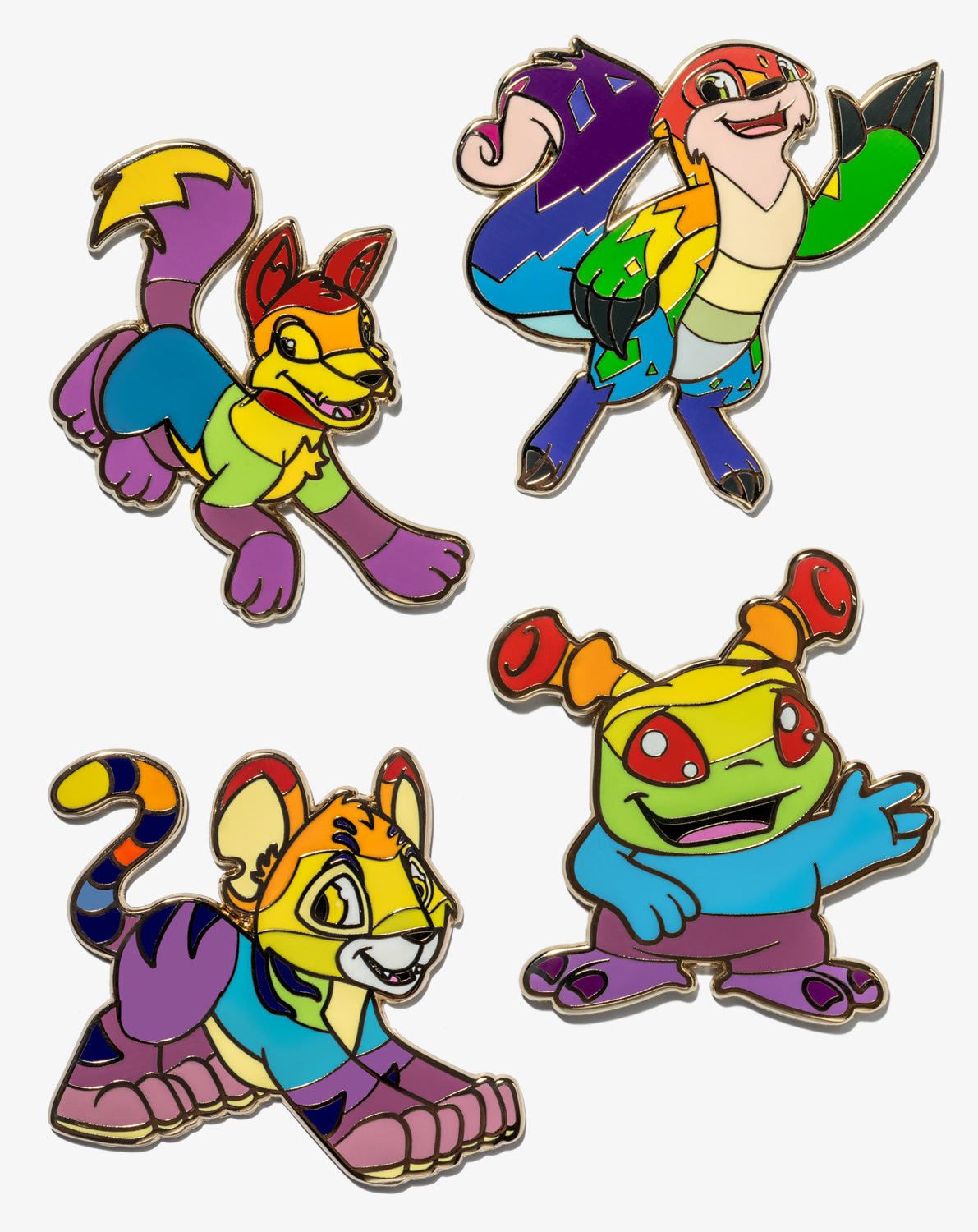 Neopets Blind Box Enamel Pins - Rainbow Series