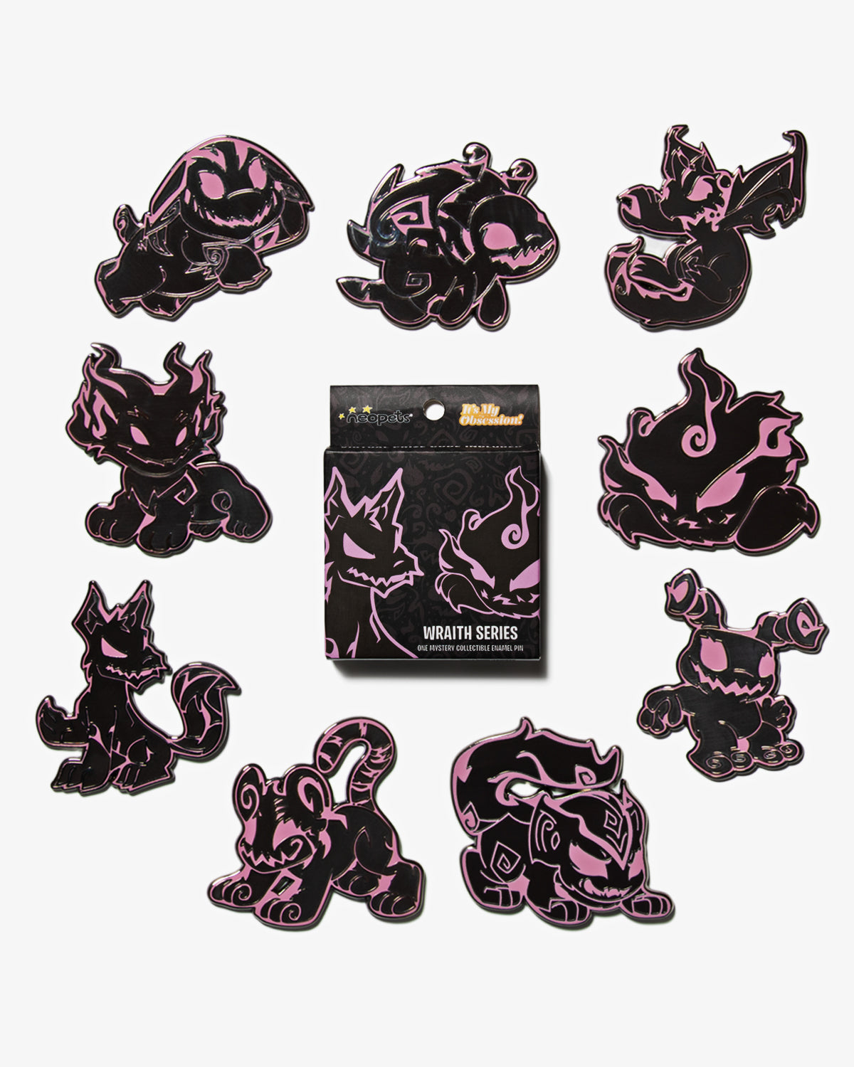 Neopets Blind Box Enamel Pins - Wraith Series